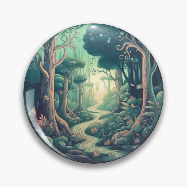 Item preview, Enchanted Forest: Magical Whimsical Soft Peaceful Green Glow Fantasy Otherworldly  designed and sold by DigiNook.