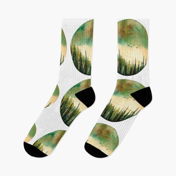 Item preview, Foggy forest watercolour designed and sold by Adam Wróbel.