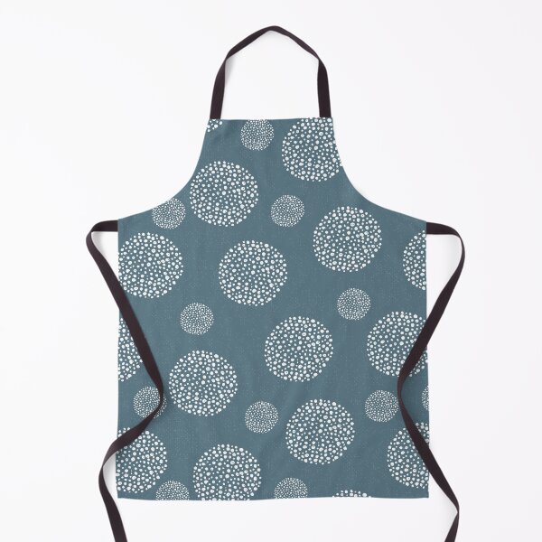 Item preview, Large and small circles grey blue geometric all over design designed and sold by Lolly's Lane Shoppe.