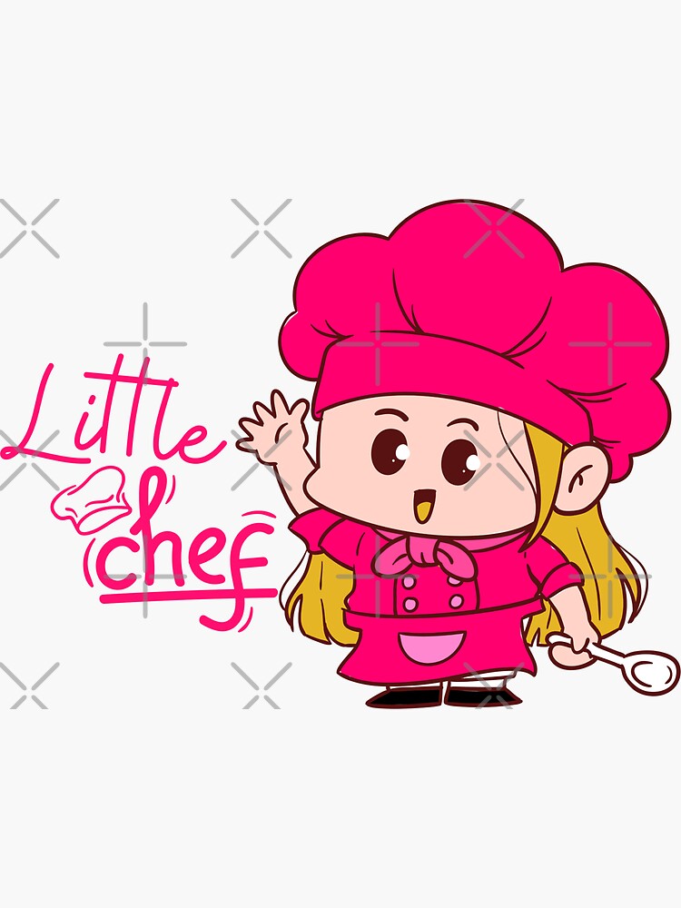 Little Chef Cooking Kids Toddlers Sticker for Sale by jaygo