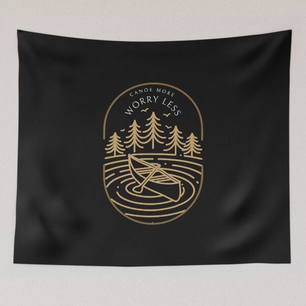 Item preview, Canoe More Worry Less Outdoor Lover designed and sold by IrvineCreek.