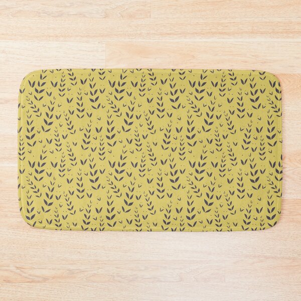 Item preview, Garden party footprints yellow charcoal designed and sold by cezidesign.