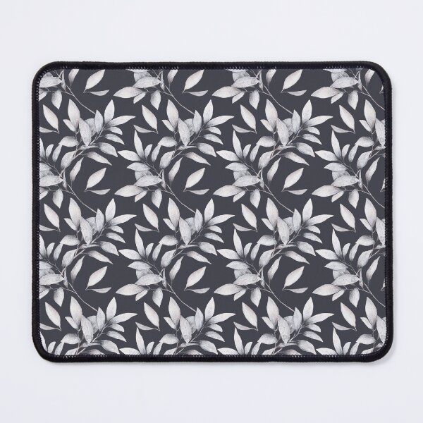 Item preview, Silvery grey leaf all over design designed and sold by Lolly's Lane Shoppe.