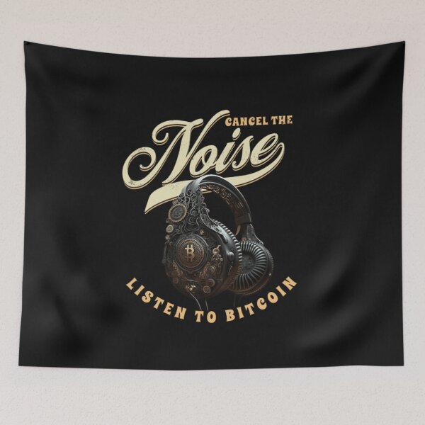Item preview, Cancel The Noise, Listen To Bitcoin designed and sold by T3goods.