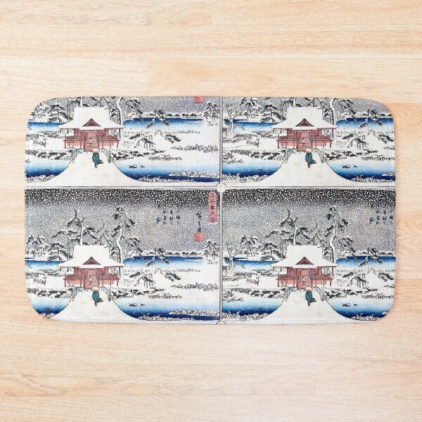 Item preview,  Utagawa Hiroshige Snow Scene at the Shrine of Benzaiten in the Pond at Inokashira designed and sold by TeeARTHY.