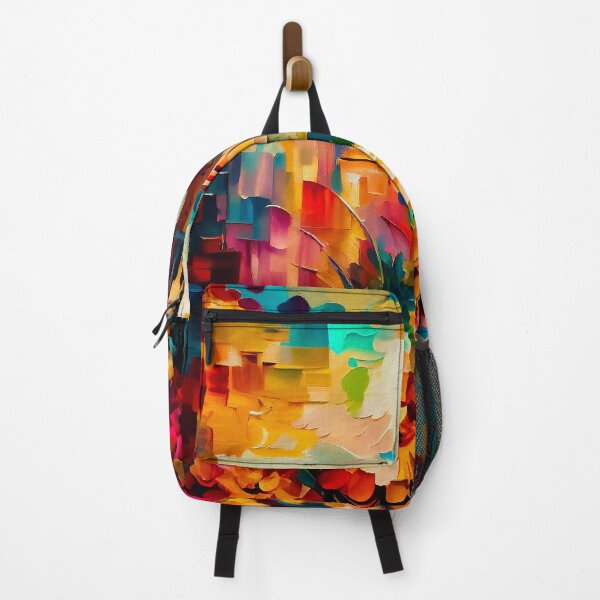Item preview, Barcelona Vibrant Landscape | Palette Knife Oil Digital Painting designed and sold by VividViews.