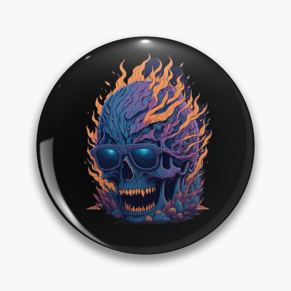 Item preview, Fire Flower Scull designed and sold by rockyRG.