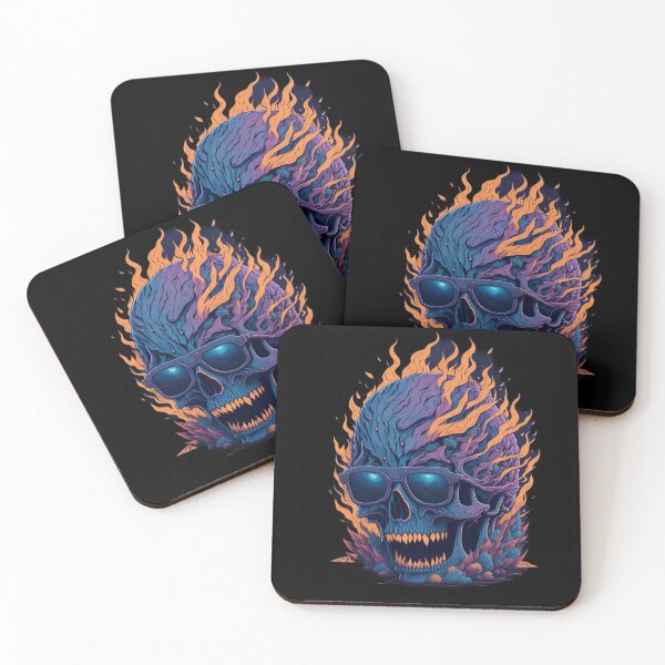 Item preview, Fire Flower Scull designed and sold by rockyRG.
