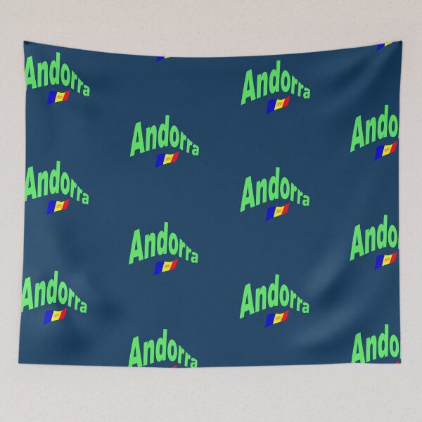 Item preview, Principality of Andorra abstract design designed and sold by lobodelnoir.