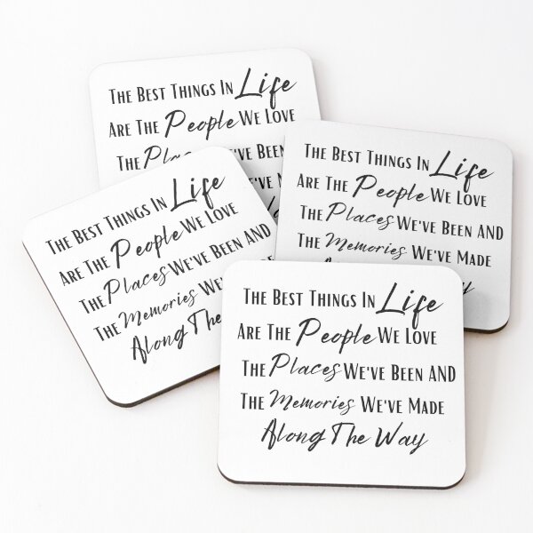 Item preview, THE BEST THINGS IN LIFE ARE THE PEOPLE WE LOVE THE PLACES WE'VE BEEN AND THE MEMORIES WE'VE MADE ALONG THE WAY | Sticker . designed and sold by MizoFTH.
