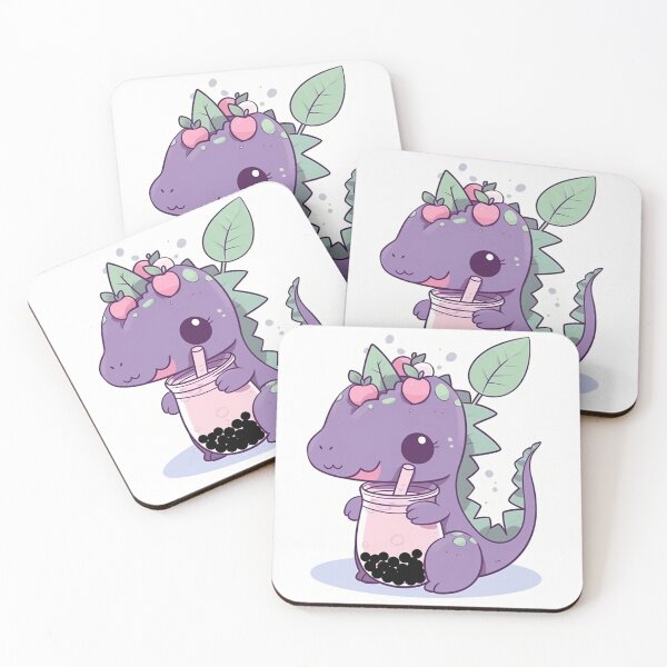 Item preview, cute dino boba  designed and sold by nhahn33.
