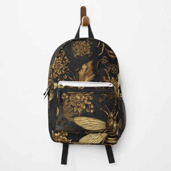 Item preview, Splendid Golden Abstract Honey Bees Pattern designed and sold by PatternBestFan.
