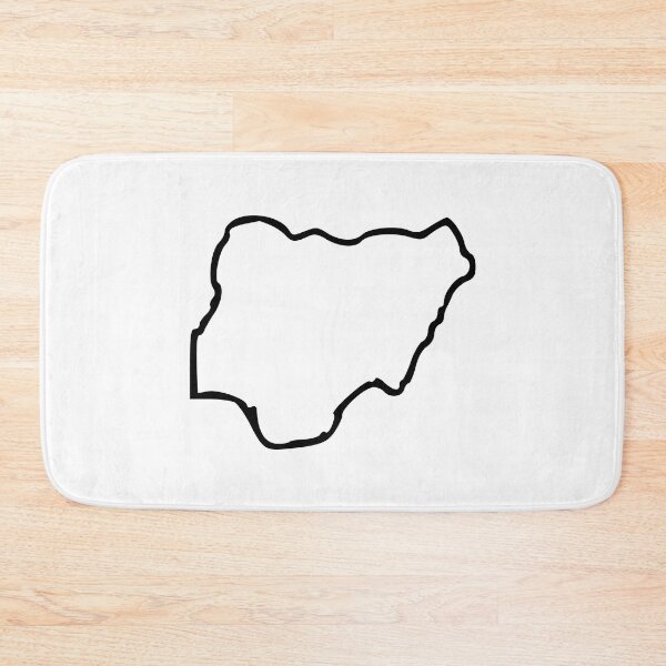 Item preview, Nigeria (Nijeriya) Minimalistic Country Outline designed and sold by Natamus.