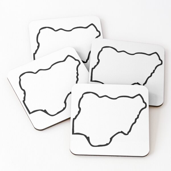Item preview, Nigeria (Nijeriya) Minimalistic Country Outline designed and sold by Natamus.
