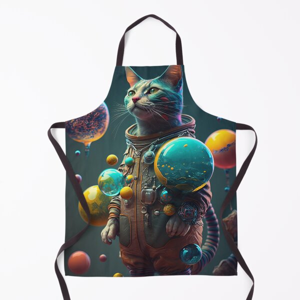 Item preview,  Environmentalist Cyberpunk Cat celebrating Earth Day - surrealist AI Generated Art designed and sold by Flowsaiartshop.