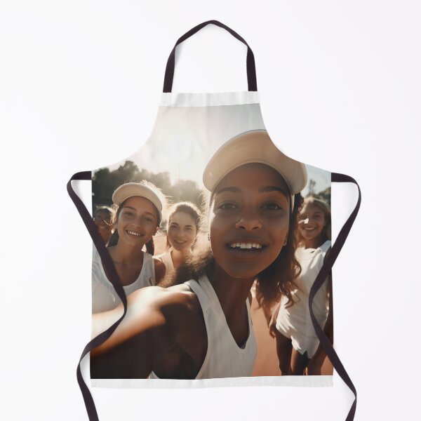 Item preview, Selfie of a group of young tenniplayers designed and sold by AIArtShopPro.