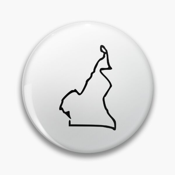 Item preview, Cameroon (Cameroun) Minimalistic Country Outline designed and sold by Natamus.
