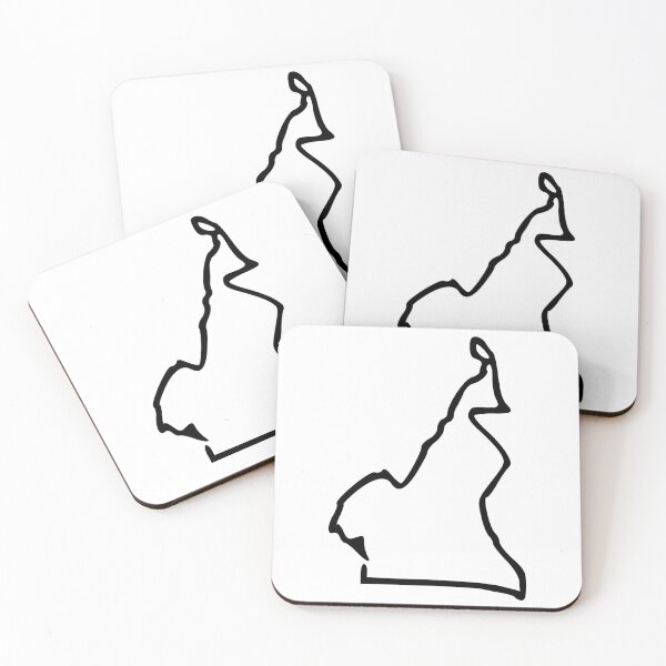 Item preview, Cameroon (Cameroun) Minimalistic Country Outline designed and sold by Natamus.