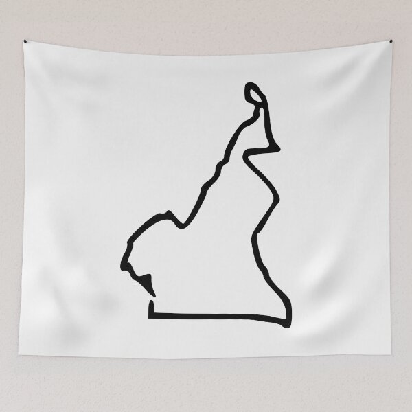 Item preview, Cameroon (Cameroun) Minimalistic Country Outline designed and sold by Natamus.