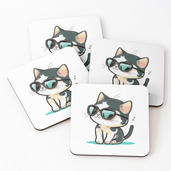 Item preview, Kitten wearing  sunglasses  designed and sold by Cat loco.