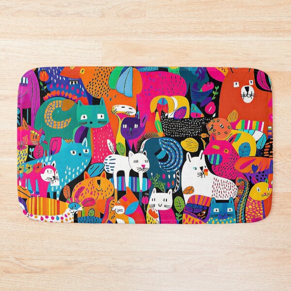 Item preview, Colorful Fantasy Pattern Wallpaper Fabric Ornament Cheerful designed and sold by goldufeenstaub.
