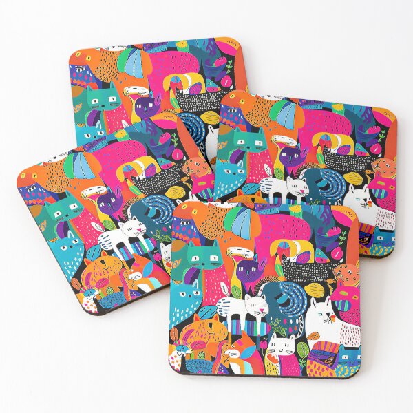 Item preview, Colorful Fantasy Pattern Wallpaper Fabric Ornament Cheerful designed and sold by goldufeenstaub.