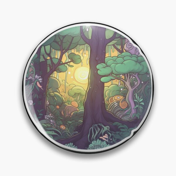 Item preview, Enchanted Forest: Magical Whimsical Soft Peaceful Green Glow Fantasy Otherworldly  designed and sold by DigiNook.