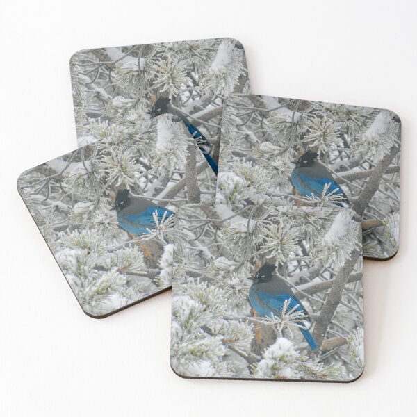 Item preview, Stellar's Jay in the Frosty Pine  designed and sold by schesnut.