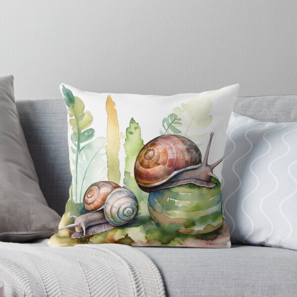 Item preview, Watercolor Wash Garden Snails designed and sold by Matt's Artificial Nature.