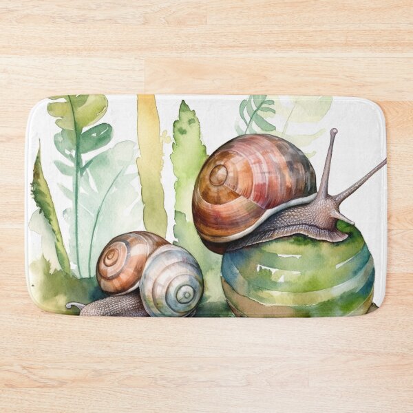 Item preview, Watercolor Wash Garden Snails designed and sold by Matt's Artificial Nature.
