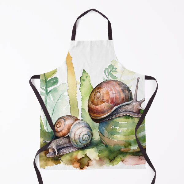 Item preview, Watercolor Wash Garden Snails designed and sold by Matt's Artificial Nature.
