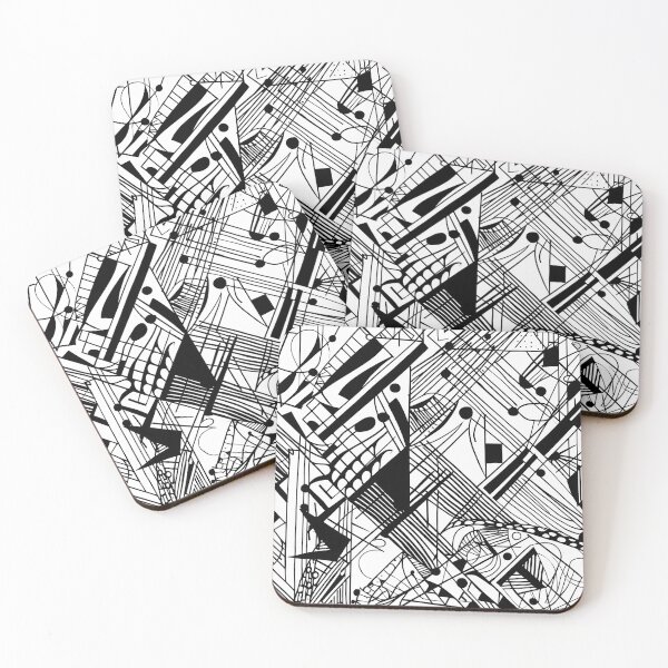 Item preview, Monochrome Pattern designed and sold by MTJ-Mushrooms.