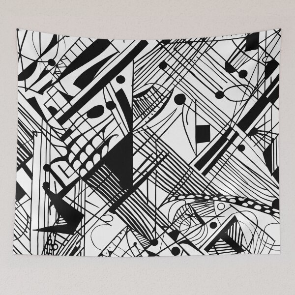 Item preview, Monochrome Pattern designed and sold by MTJ-Mushrooms.
