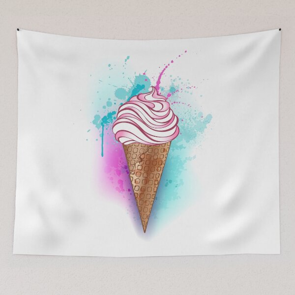 Item preview, Ice Cream Painted Watercolor designed and sold by Blackmoon9.