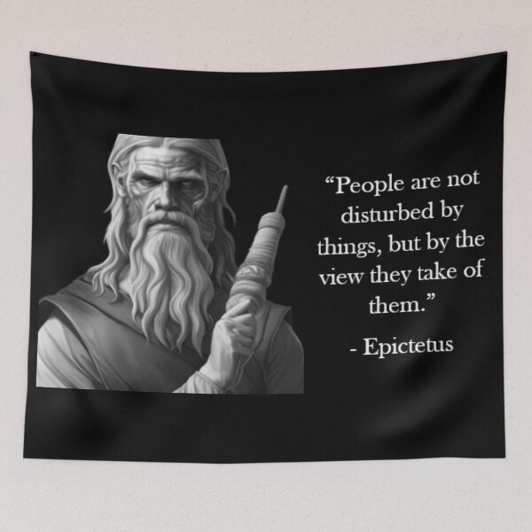 Item preview, Epictetus Quote - The View We Take Of Things designed and sold by Reed-Inc.