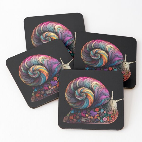Item preview, Psychedelic Trippy Garden Snail designed and sold by Matt's Artificial Nature.