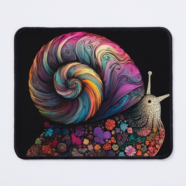 Item preview, Psychedelic Trippy Garden Snail designed and sold by Matt's Artificial Nature.