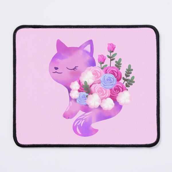 Item preview, Cute Cat With Pink Roses - Flowers designed and sold by Stepingston.