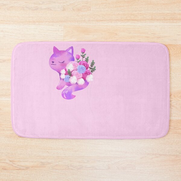 Item preview, Cute Cat With Pink Roses - Flowers designed and sold by Stepingston.