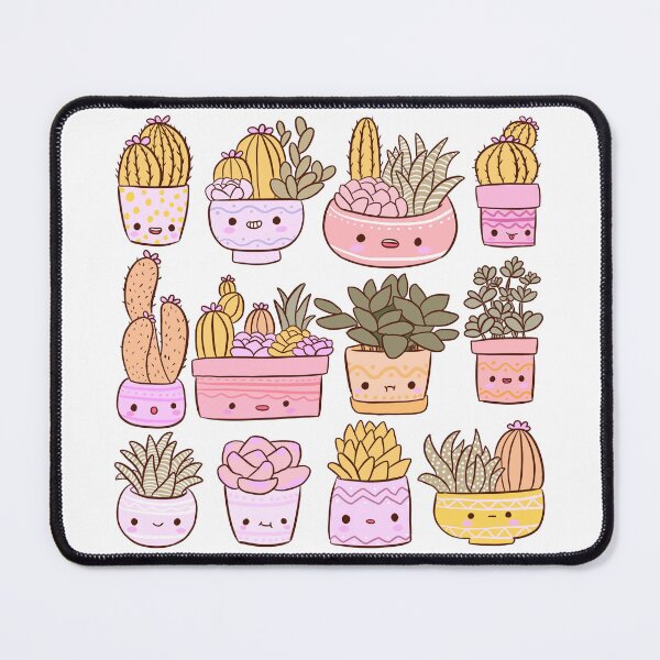 Item preview, Kawaii pink succulents pack  designed and sold by Yarafantasyart.