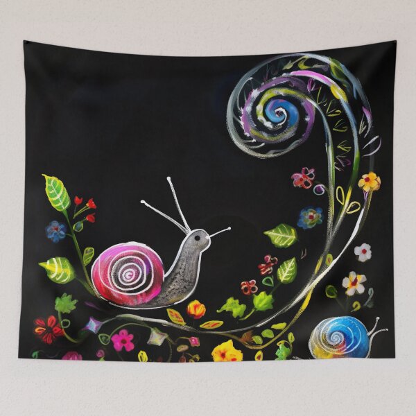 Item preview, Finger Painted Garden Snail designed and sold by Matt's Artificial Nature.