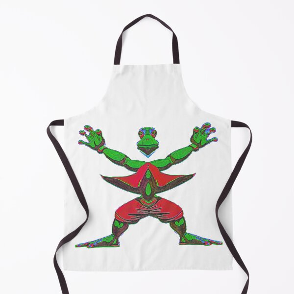 Item preview, *Funny Yoga Frog Warrior Pose* designed and sold by Ralek.