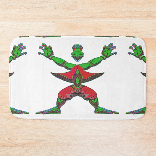 Item preview, *Funny Yoga Frog Warrior Pose* designed and sold by Ralek.