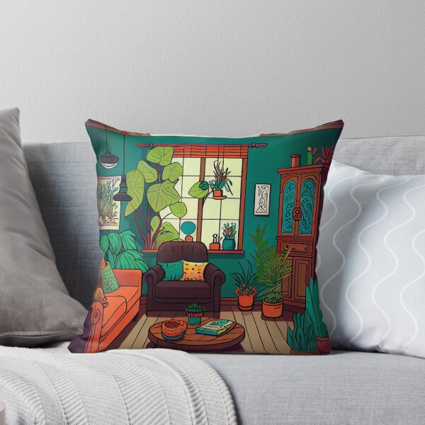 Item preview, Pattern From A Living Room With Boho Elements designed and sold by MTJ-Mushrooms.