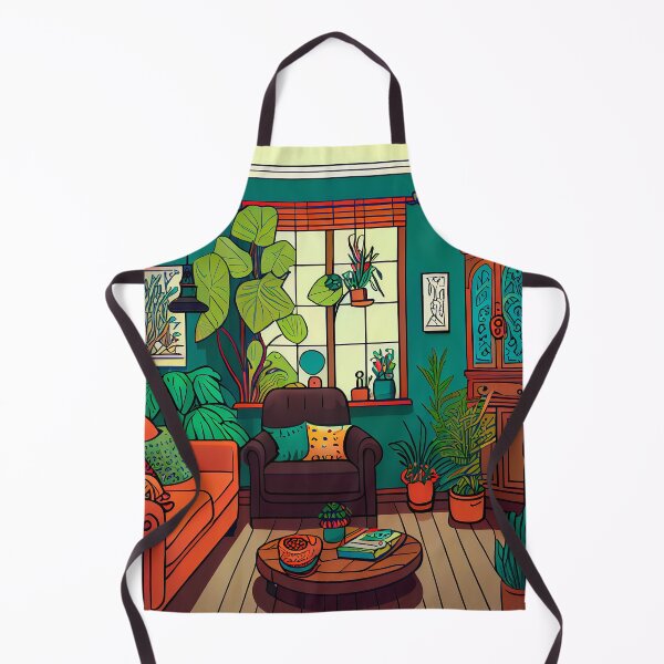 Artikelvorschau, Pattern From A Living Room With Boho Elements entworfen und verkauft von MTJ-Mushrooms.