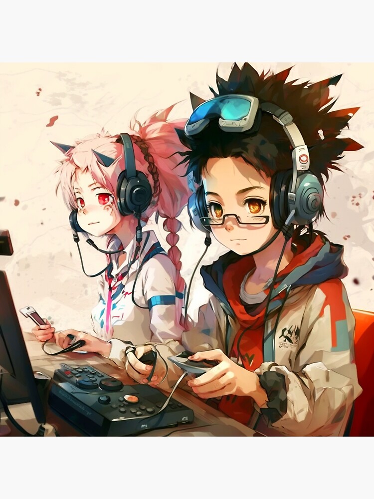 Anime Gaming Sticker - Anime Gaming Gamer - Discover & Share GIFs