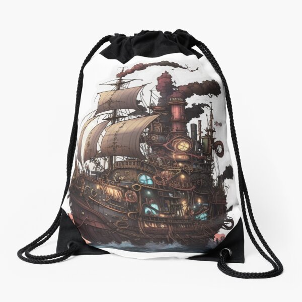 Aperçu de l'œuvre Bateau steampunk créée et vendue par Digital-Space.