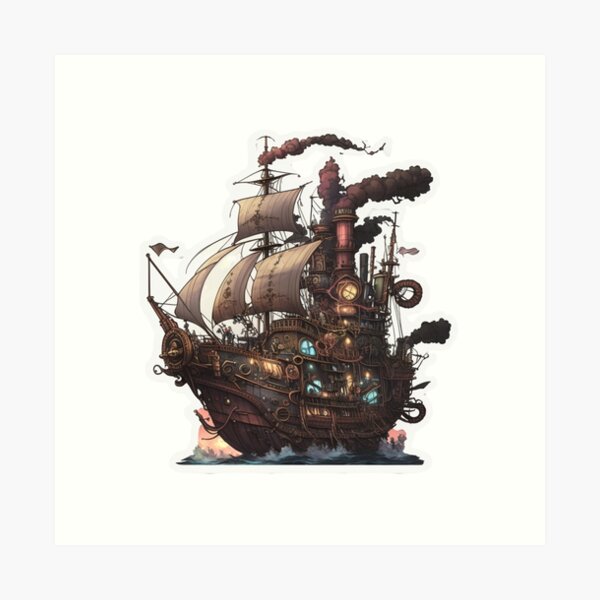 Antique Pirate Ship Parchment Art Decor, Parchment Pirate Sailing Ship Decor  Art, Ship Art, Wall Art, Poster, Decor, Instant Download -  Canada