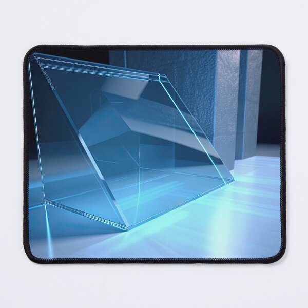 Item preview, Blue Illuminated Glass Rectangle designed and sold by FireScreen.