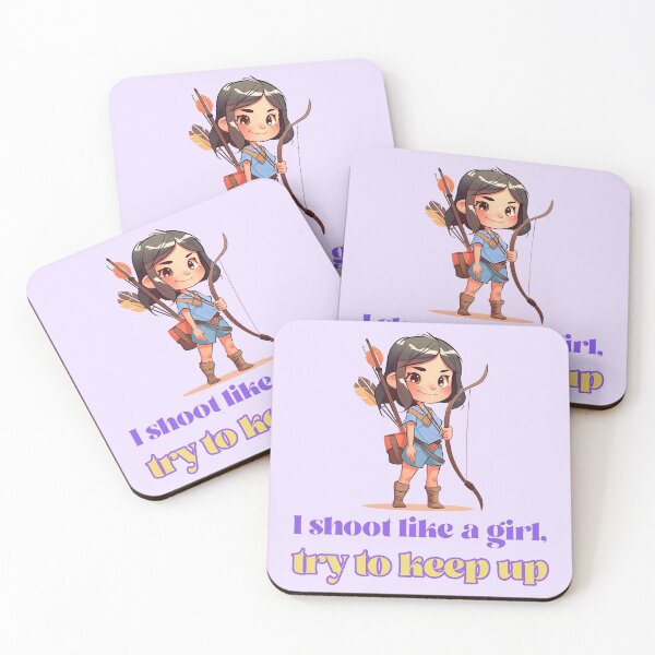 Item preview, I Shoot Like a Girl, Try To Keep Up designed and sold by Winter--Flowers.